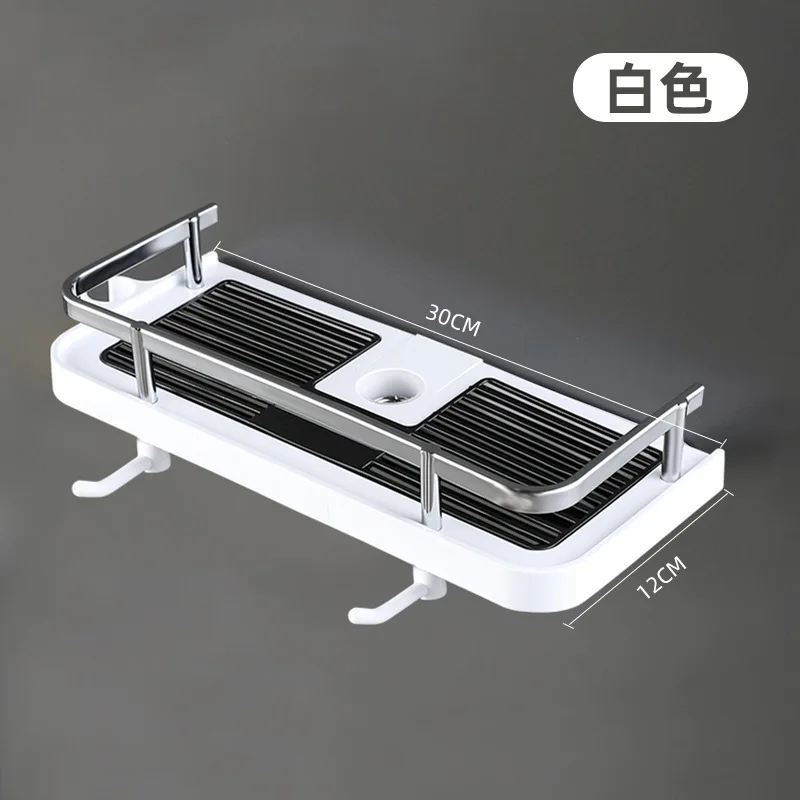 Toilet Storage Rack Bathtub Accessories Bathroom Lifting Rod No Punching Shelf in the Bathroom Support Tray Organization Home