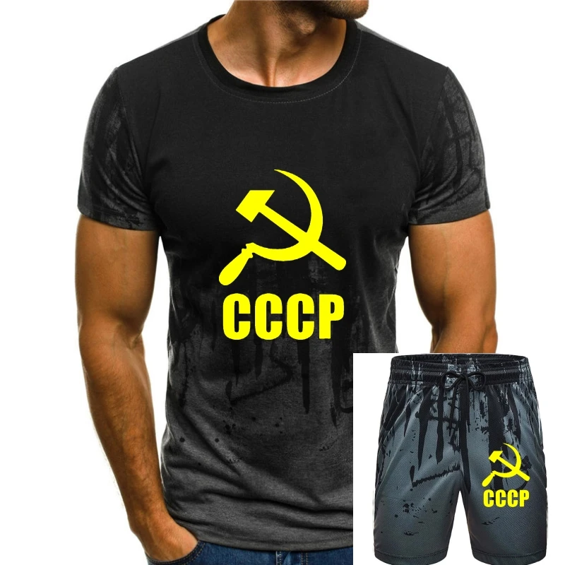 

Мужская футболка из 100% хлопка, Мужская футболка с эмблемой СССР и СССР
