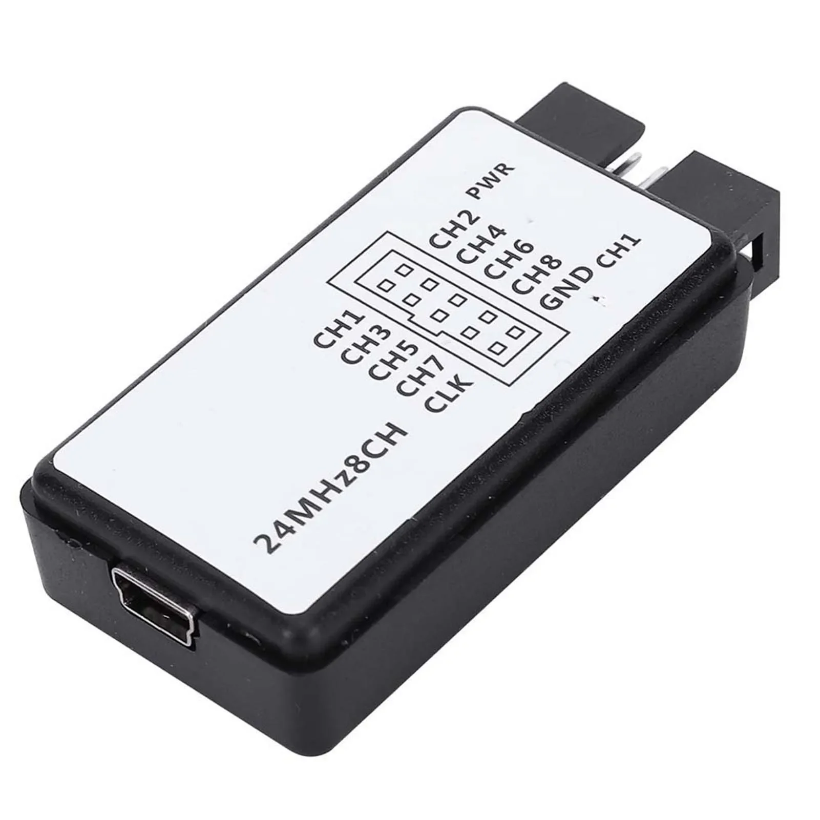 Logic Analyzer 24MHz Logic Analyzer Device USB Device Set Mini Digital Pocket Size 8 Channel Input Memory 24MHz