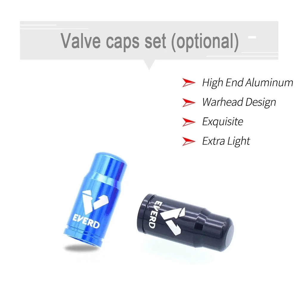 Bicycle Valve Cap Bicycle Valve Accessories 2 Valve Cap Set Road Bicycle Valve Nut With Washer Presta Tire Fixed Nut Cycling Protection
