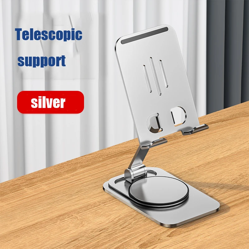 360RotationAdjustableFoldingAluminumAlloyMetalTabletStand