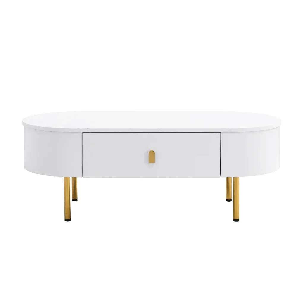 L174×B35×H41cm Wohnzimmermöbel TV-Schrank mit Schubladen, goldenen Griffen und Beinen, gebogenen Ecken, geeignet für die Inneneinrichtung – Detail 31