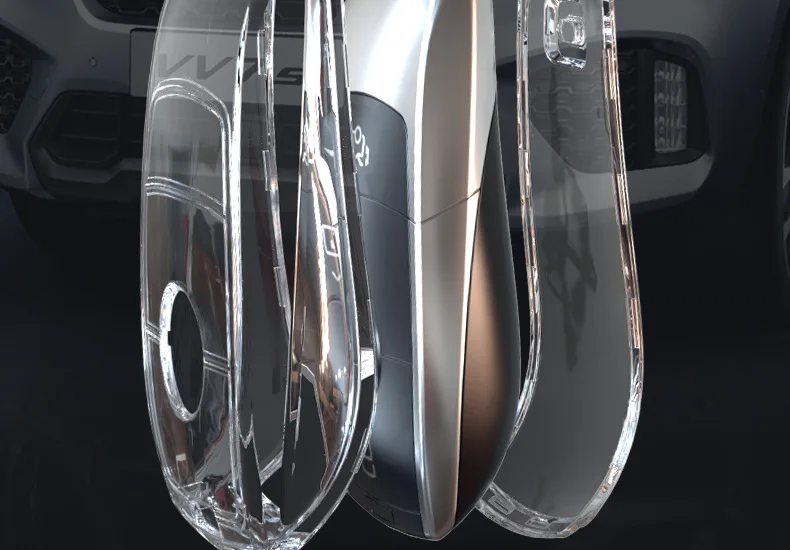 Transparent Mercedes-Benz TPU Keyshell 