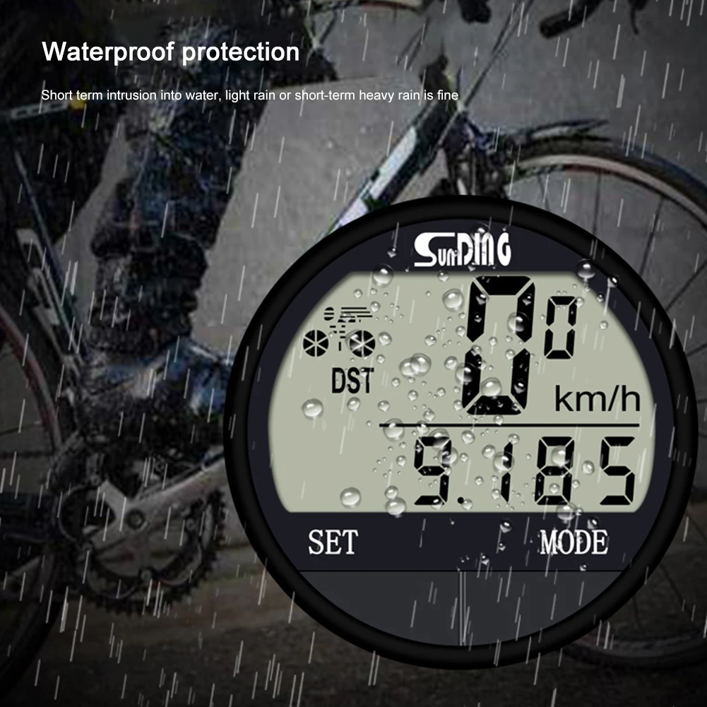 Bicycle Speedometer Bike Computer Multi-Functional Cycling Computer for Road Bike MTB for Men Women Teens Bikers Outdoor Cycling