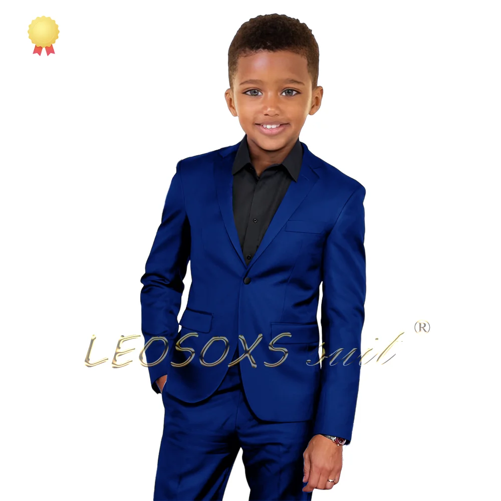 Boy's 3-piece classic suit dress (jacket, vest and trousers) children's birthday wedding party custom formal wear