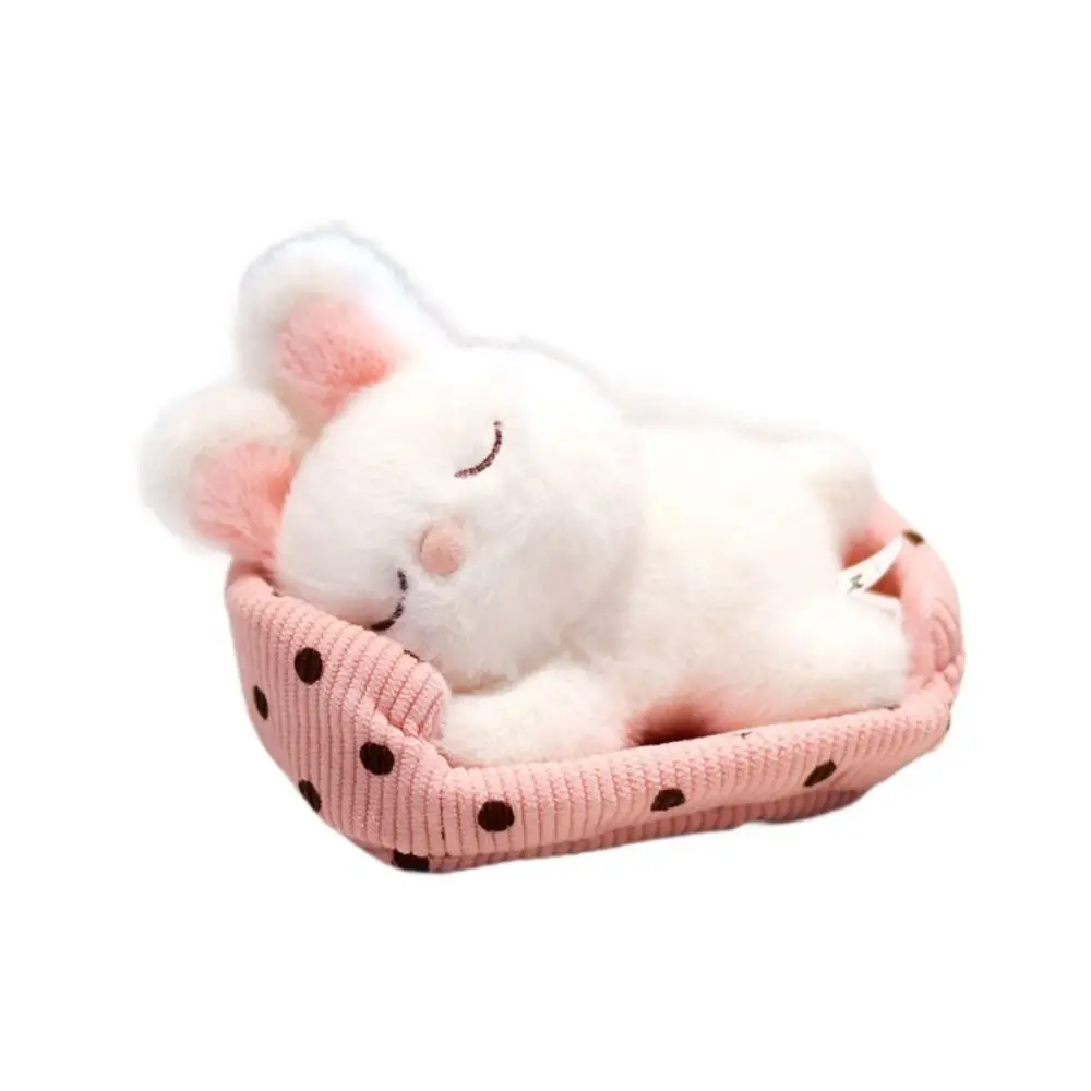 PP Cotton Sleep Animal Plush Toys Appease Lifelike Lie Prone Animal Toys Collection Ornaments Cartoon Rabbit Bear Pig Doll Kids