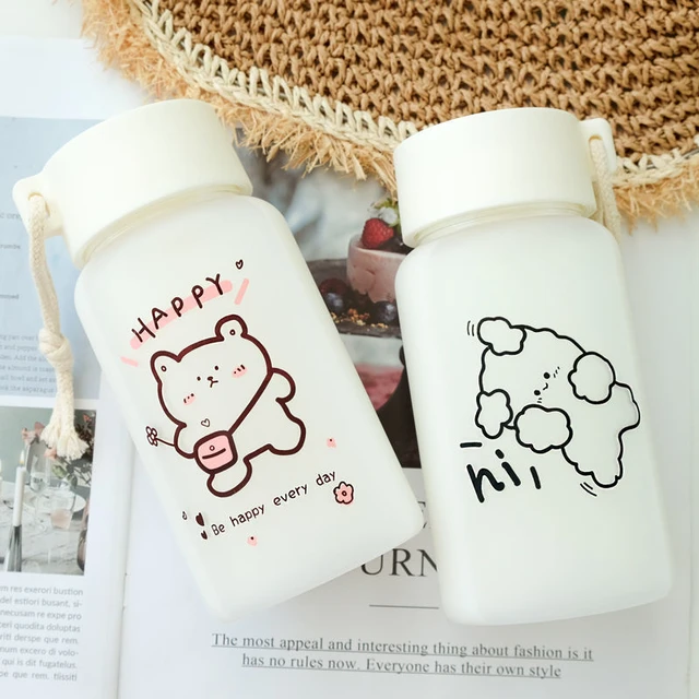 Aesthetic Kawaii Drink Bottle, Water Bottles Drink Bears