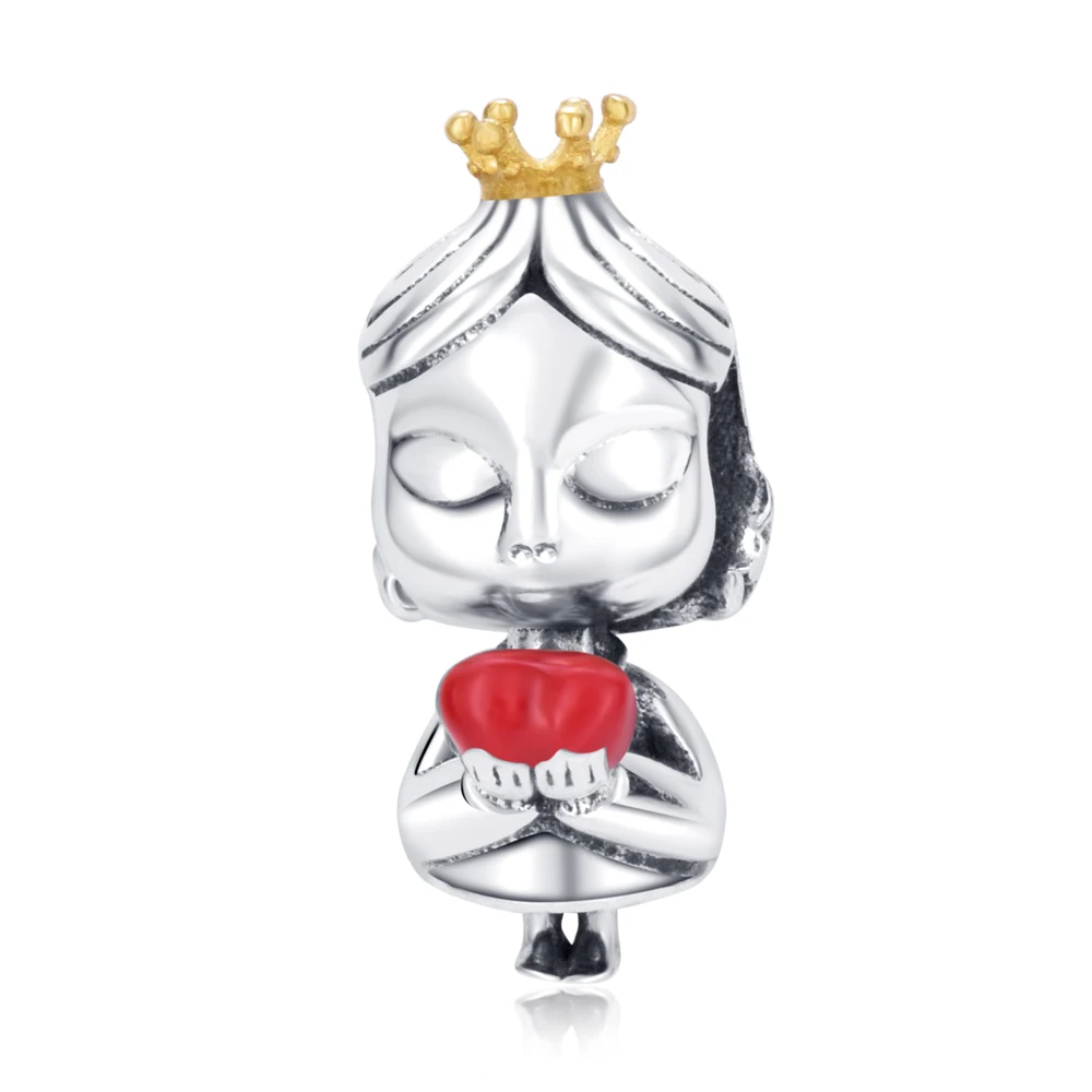 

PANQDIY Fashion The Little Frog Prince Charms Enamel Woo Heart Beads Fit Original Bracelet Diy 925 Silver Jewellery Gift