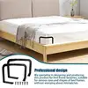 2 pcs Mattress Corner Retainer Metal Mattress Slide Stopper Rods Bar Stable Non-Slip Mattress Frame Holder For Home Bedroom 4