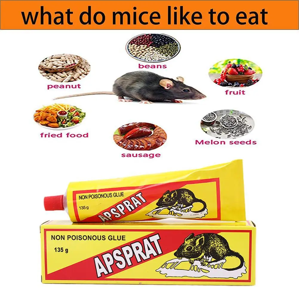 Tube Sticky Mouse Mice Rat Glue Ready to Use Strong Self-Adhesive Glue Common Household Catch Trap Insect Catcher 135g