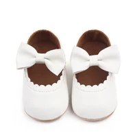 Baby Mary Jane Shoes for Toddler 0-18M Outdoor Prewalking Shoes Non-slip Sole Cute Bowknot Shoes 4