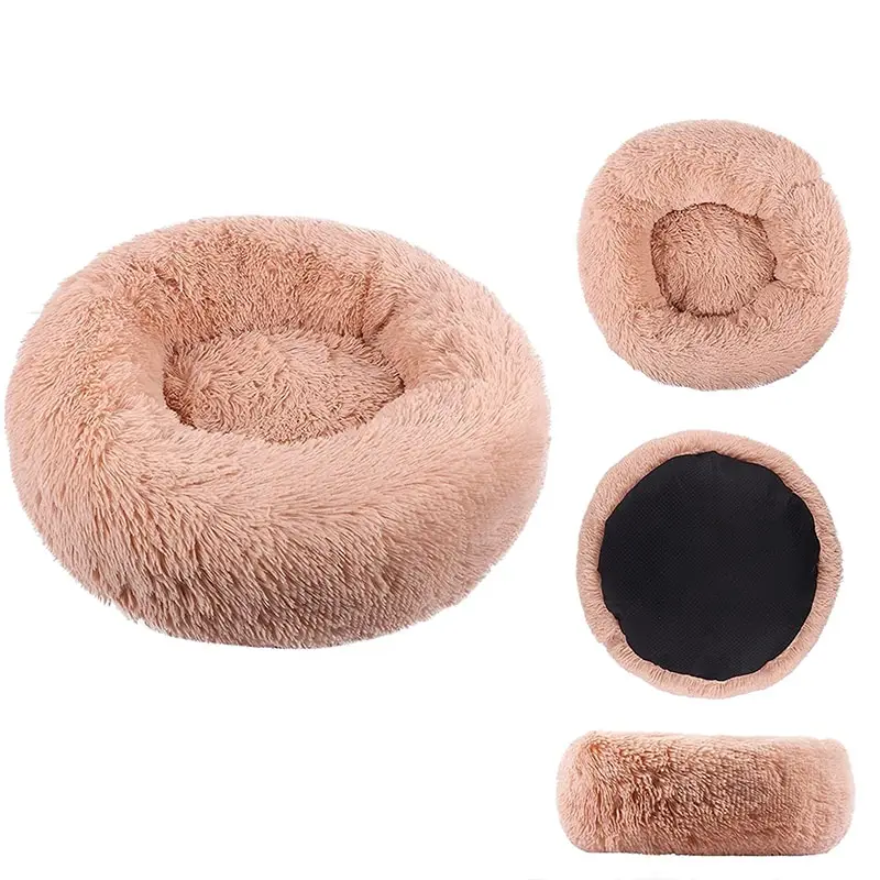 Cat Nest Round Soft Shaggy Bed iLovPets.com Cat Nest Round Soft Shaggy Bed