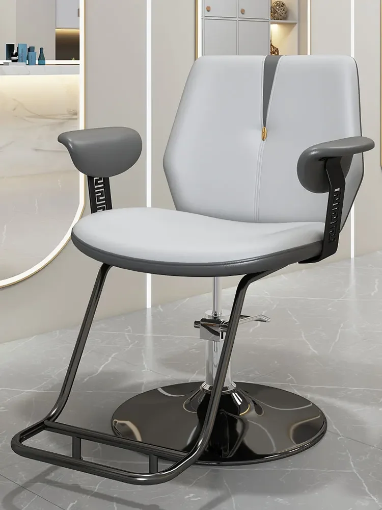 

Barbershop Hair Salon Perm Barber Chair Swivel Foldable Backrest Hair Dyeing Barber Chair Silla De Barbería Salon Furniture
