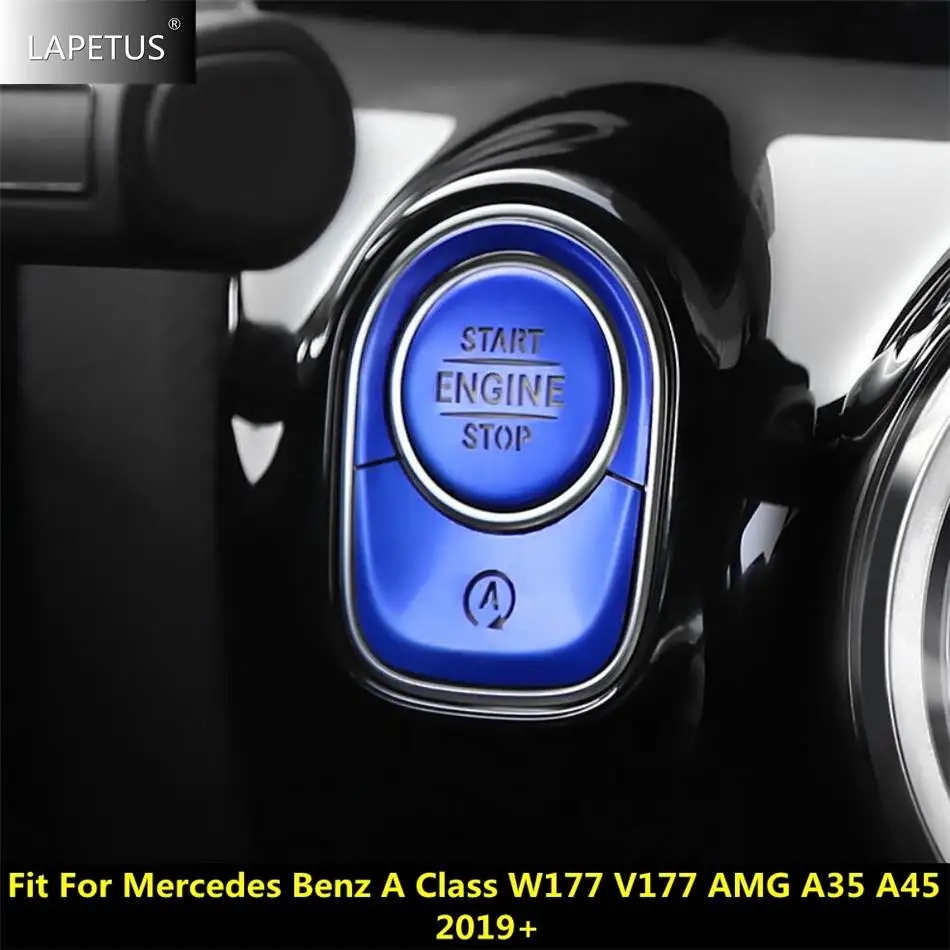 

Car Accessories Engine Start Stop System Button Switch Cover Trim For Mercedes Benz A Class W177 V177 AMG A35 A45 2019 - 2022