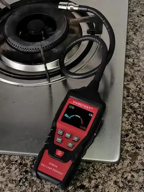 HT601B Plus Combustible Gas Leak Detector - 9999 PPM / 20% LEL Meter, Li-Ion Battery, Portable Analyzer
