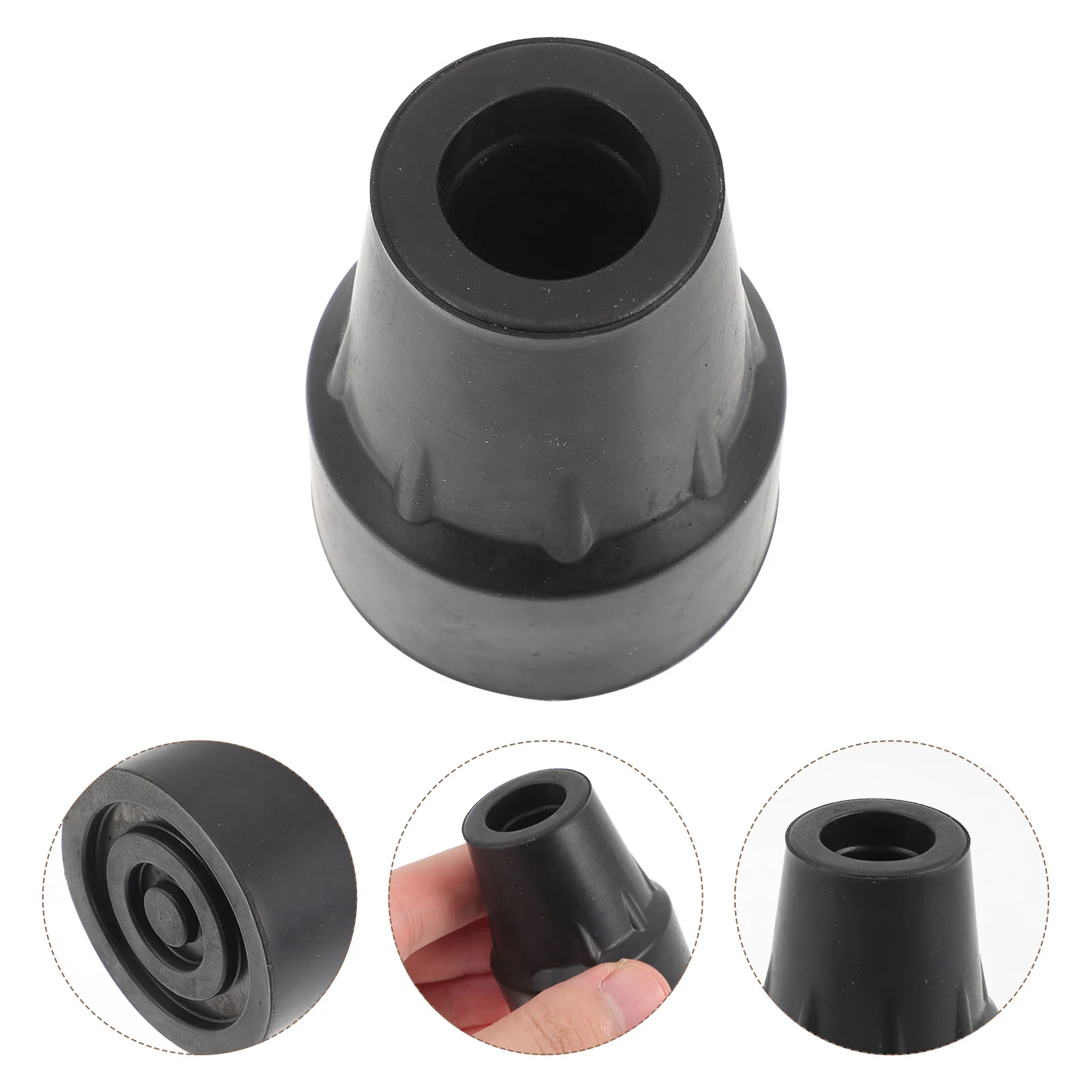 Durable Anti Slip Foot Pad For Cane Trekking Pole Rubber Tip Replacement Cover Walking Stick Nozzle Health Care Accessories