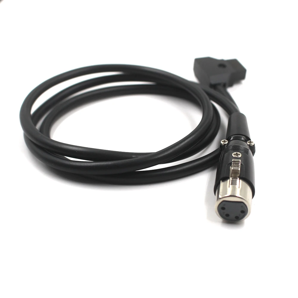 DTap Male to 4 Pin XLR Female Adapter Power Spring Cable For TVLogic