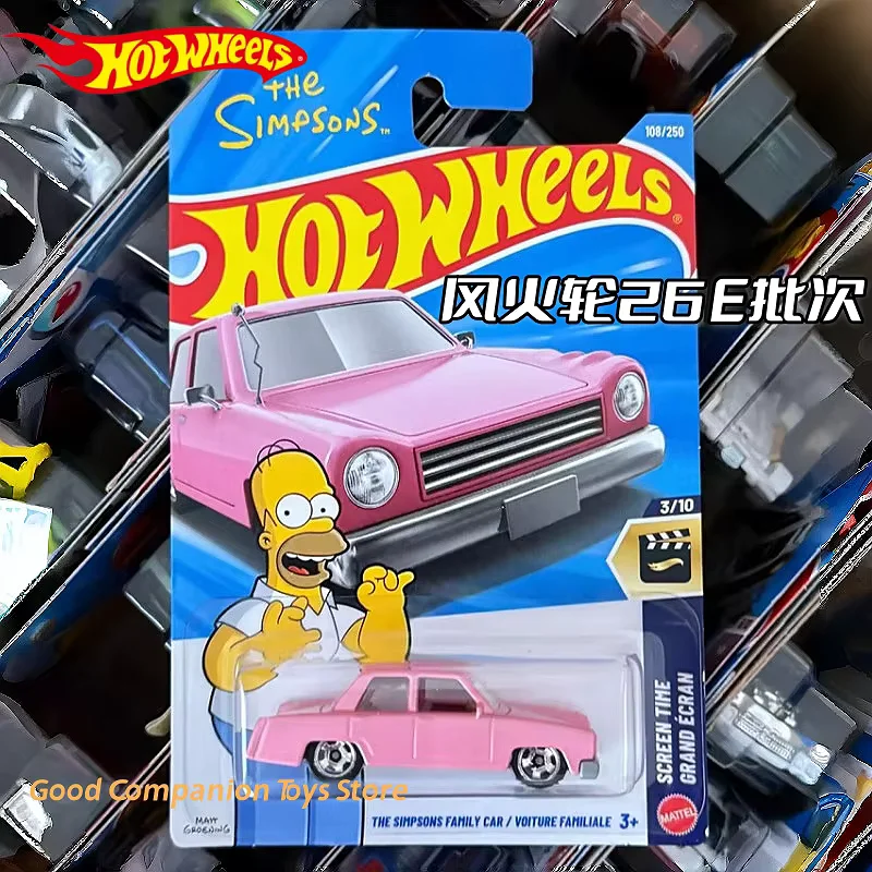 Véritable Hot Wheels 1/64 ligne principale série 2026 E Case SIMPSONS PAGANI AUDI MAZDA DODGE jouet de voiture à collectionner modèle de véhicule moulé sous pression