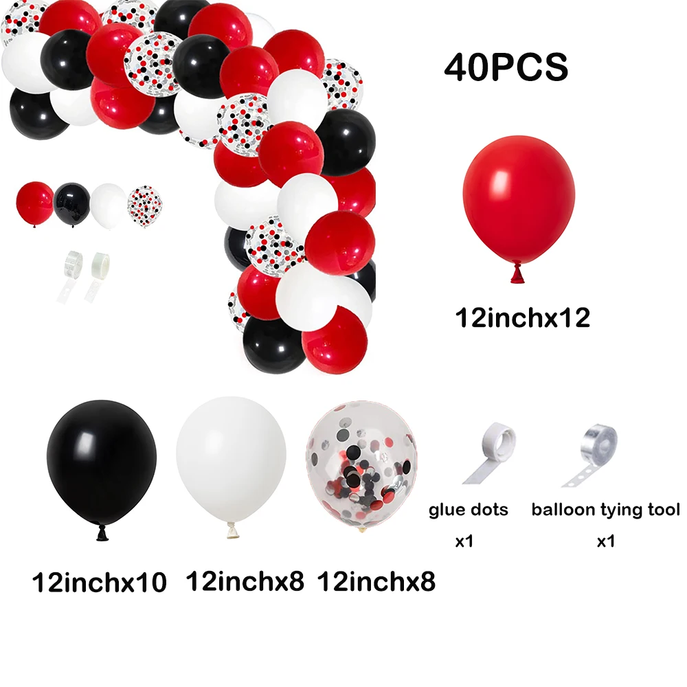 50 Globos De Latex Confeti Dorados Negros Y Blancos Para Graduacion Fiestas  US