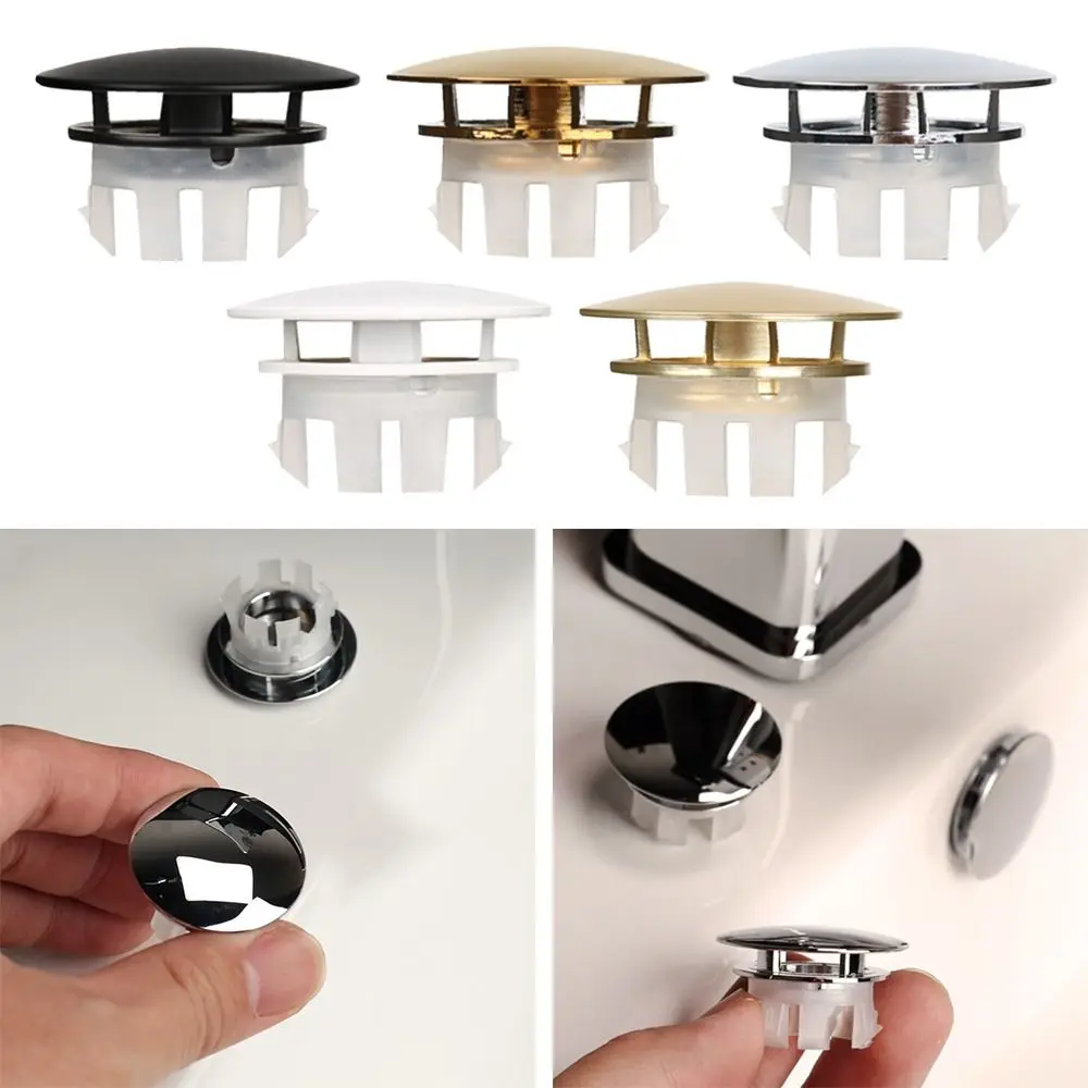 Description Picture 2 of itemFaucet Round Sink Overflow Covers double layer Replacement Wash Basin Overflow Ring Plug Copper Trim Ring Cap Kitchen Bathroom