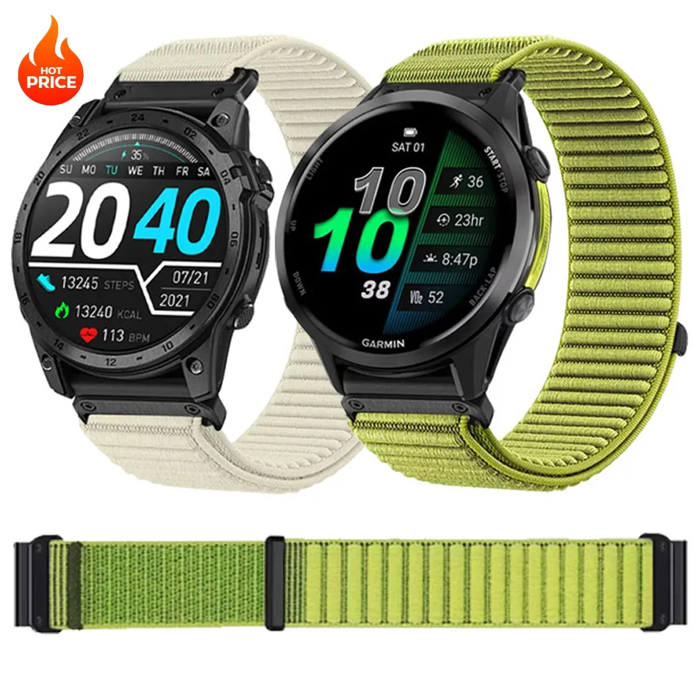 Quick-Release Nylon Strap for Smartwatches (20/22/26mm)