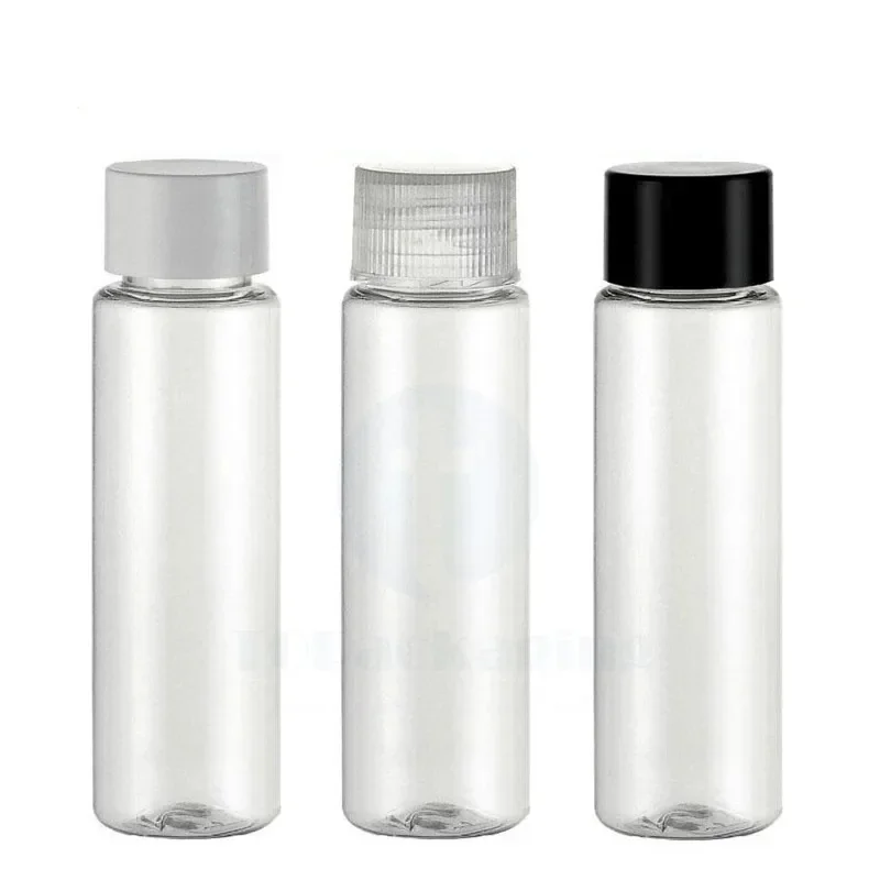 50PCS*30ML Screw Cap Bottle Empty Cosmetic Cotainer Clear Plastic Makeup Shampoo Shower Gel Essential Oil Refillable Packing 60pcs 200ml empty clear glass cosmetic packaging spray lotion shampoo conditioner glass bottles with black white sprayer andpump