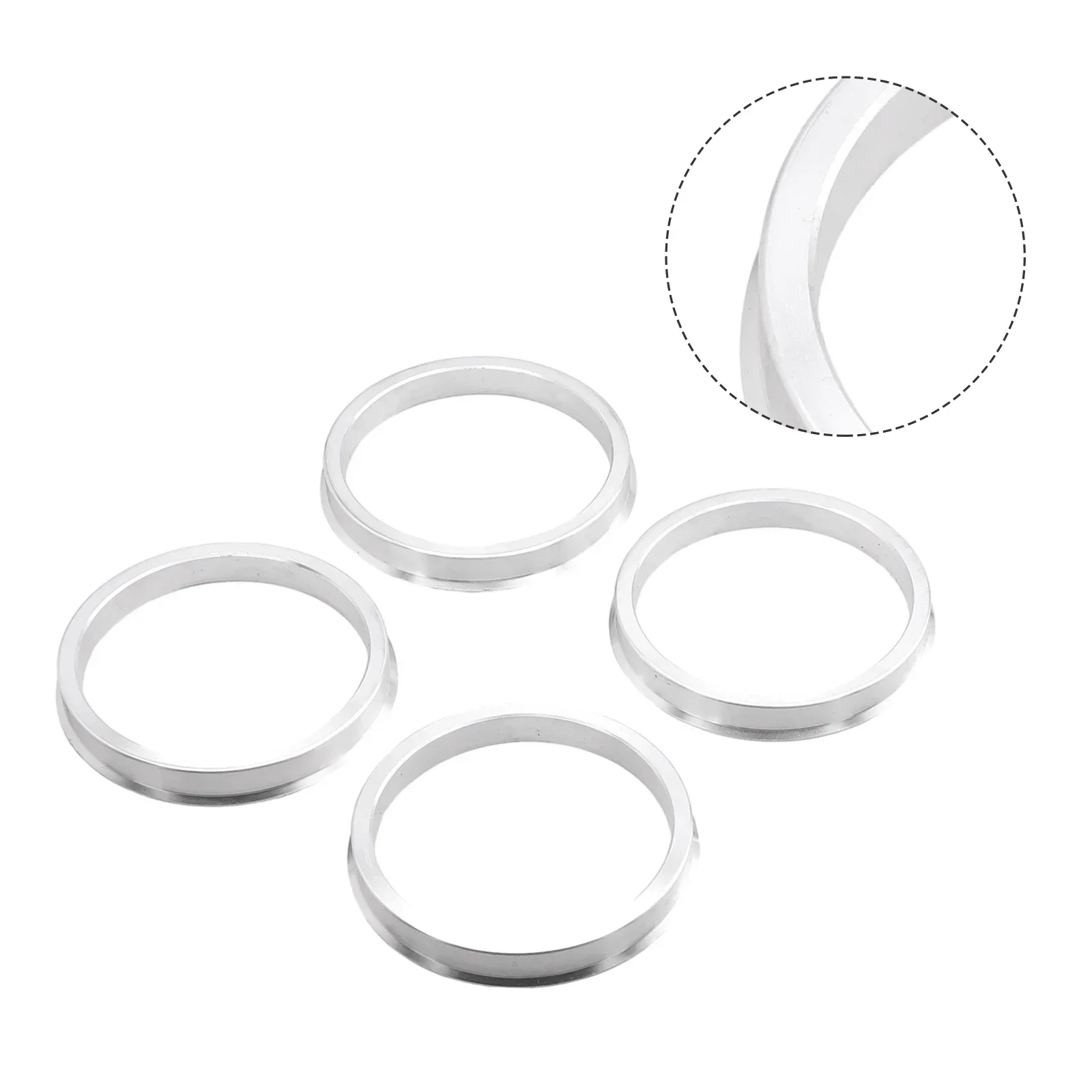 4Pcs/Set Car Accessories Aluminum Wheel Hub Centric Ring 64.1 To 73.1 Wheel Hub Ring OD = 73.1mm ID = 64.1mm Center