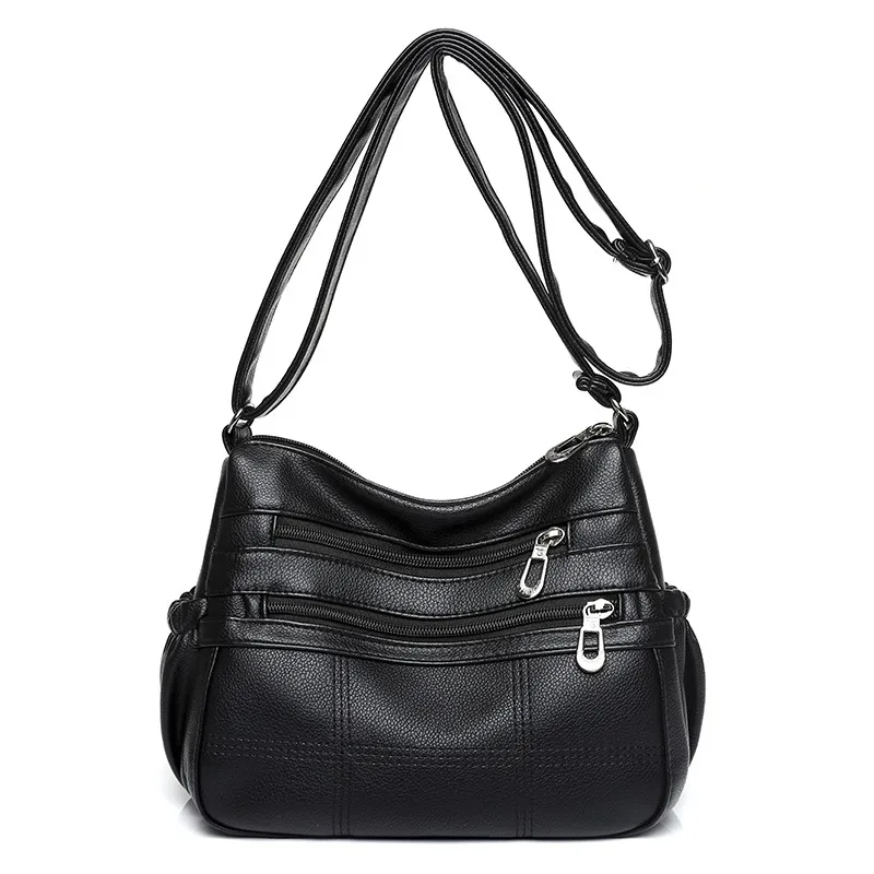 

Женская сумка через плечо с несколькими карманами, Модные женские Сумки из искусственной кожи, роскошные брендовые дизайнерские женские сумки через плечо