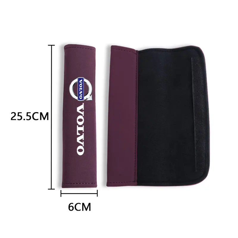 자동차 좌석 벨트 쿠션 스트랩 커버 쿠션 스트랩 안전 어깨 보호대 볼보 xc60 xc90 v40 v60 v50 s60 자동차 액세서리