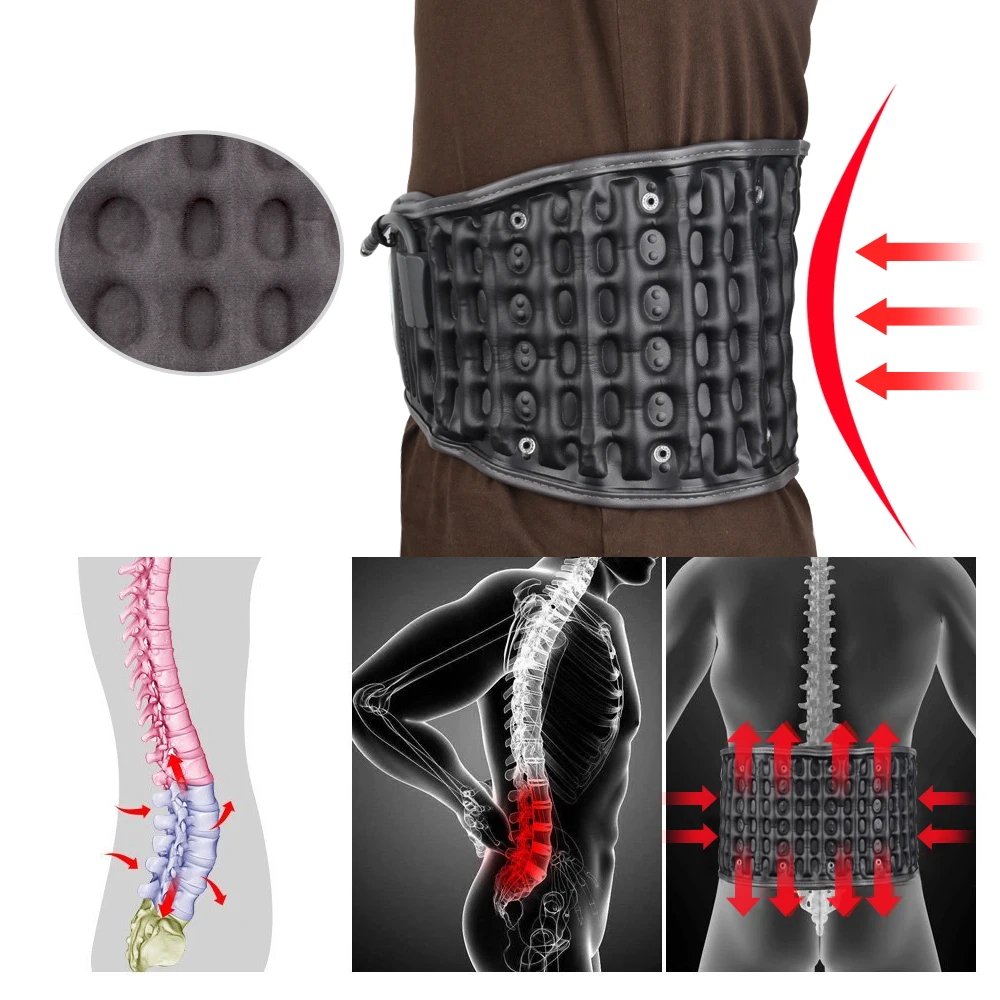 Inflatable Lumbar Support Belt for Men and Women