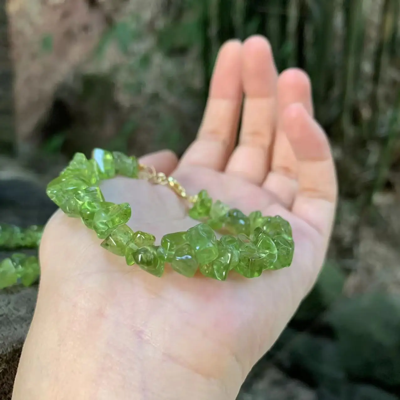 Natural Peridot Bracelet For Woman Olivine Crystal Bracelet Jewelry Green  Stones Wholesale Healing Energy Gift Lucky - AliExpress