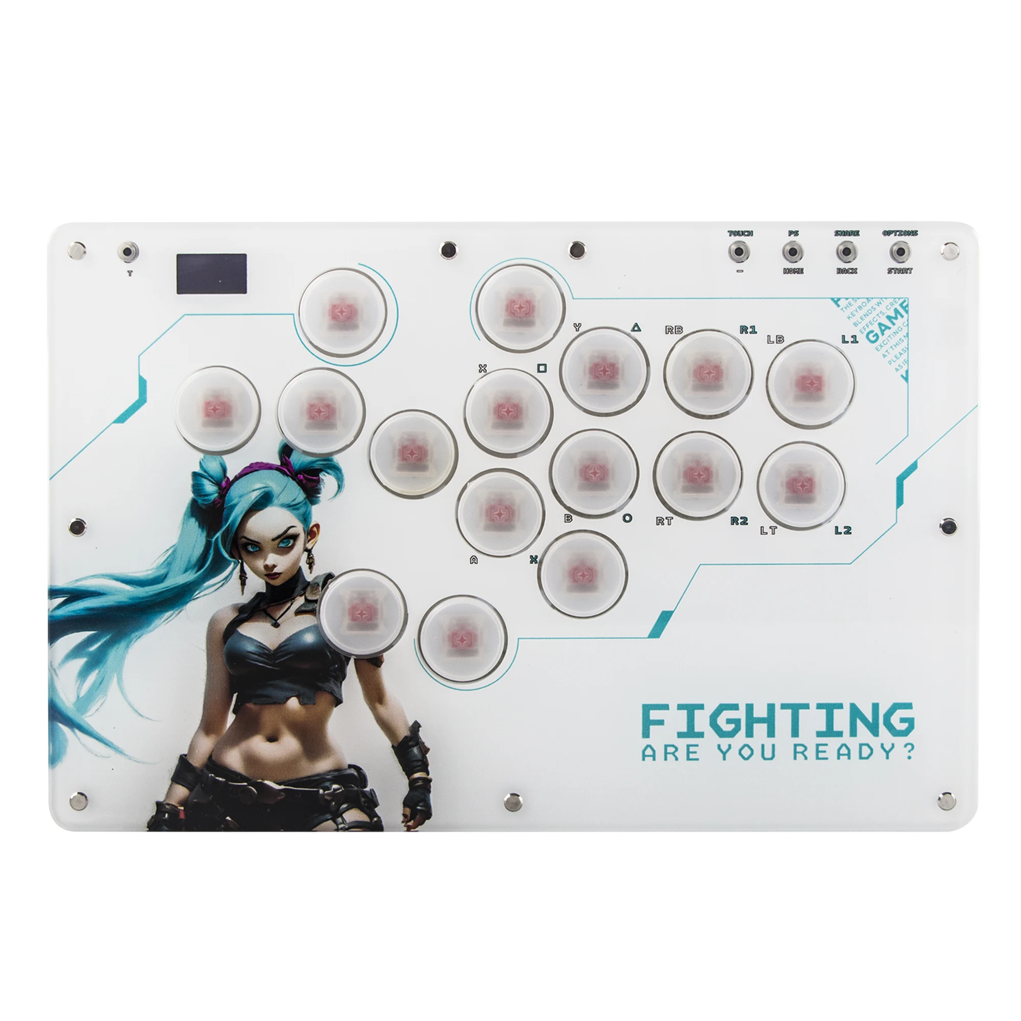 REMANK Hitbox Controller Arcade Hitbox Controller for PS5/PS4/PC