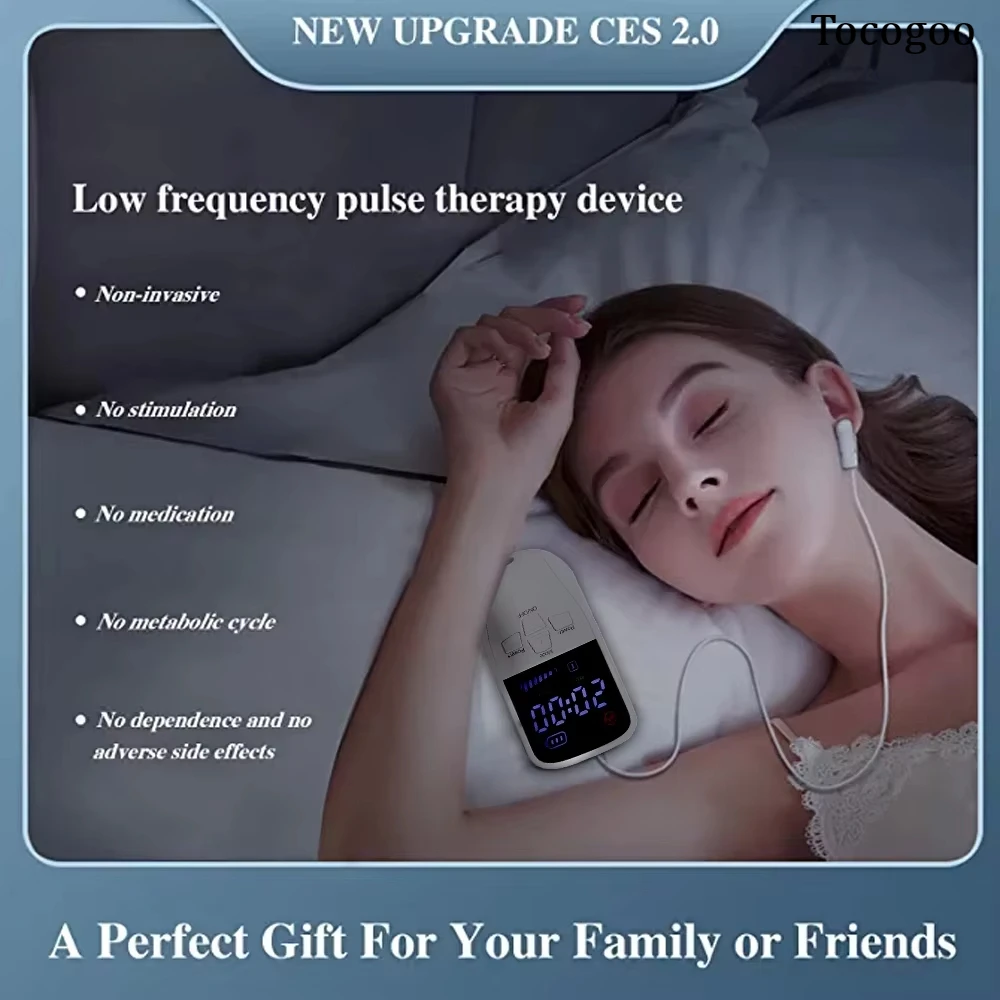 Vagus nerve simulator physical therapy equipments relaxation ces device sleep aid device insomnia instruments