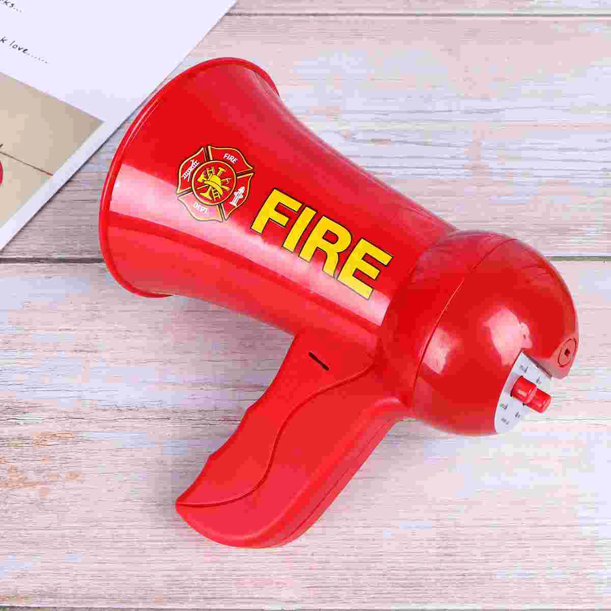 

1PC Mini Megaphone Toy Firemen Toys Set Simulated Voice Microphone Toy Imitation Fire Cosplay Megaphone Toy Fire Fighter's