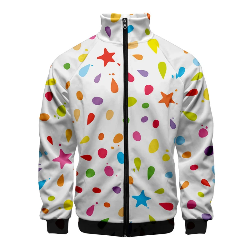 thumbnail image 1 of Chaqueta con estampado geométrico 3D para hombre, abrigo deportivo callejero de gran tamaño, estilo Harajuku, para primavera y otoño, chaquetas con cremallera, ropa para hombre, 1 of 4