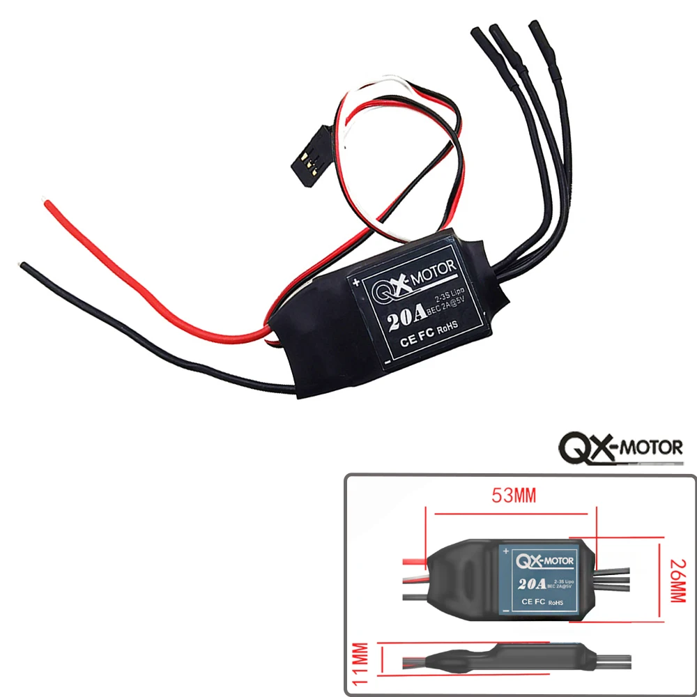 QX-MOTOR 30mm EDF with 14000kv 7000kv 6000kv 5000kv 4000KV Brushless Motor use 40A 20A ESC For Remote Controlled Toys Model Part 6