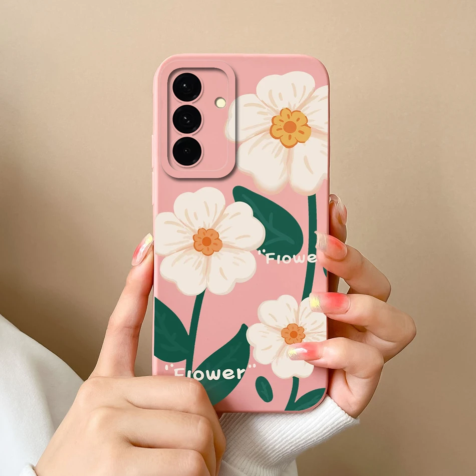 Leisure Flowers Soft Silicone Phone Cover - Full Protection Anti-Drop Housing