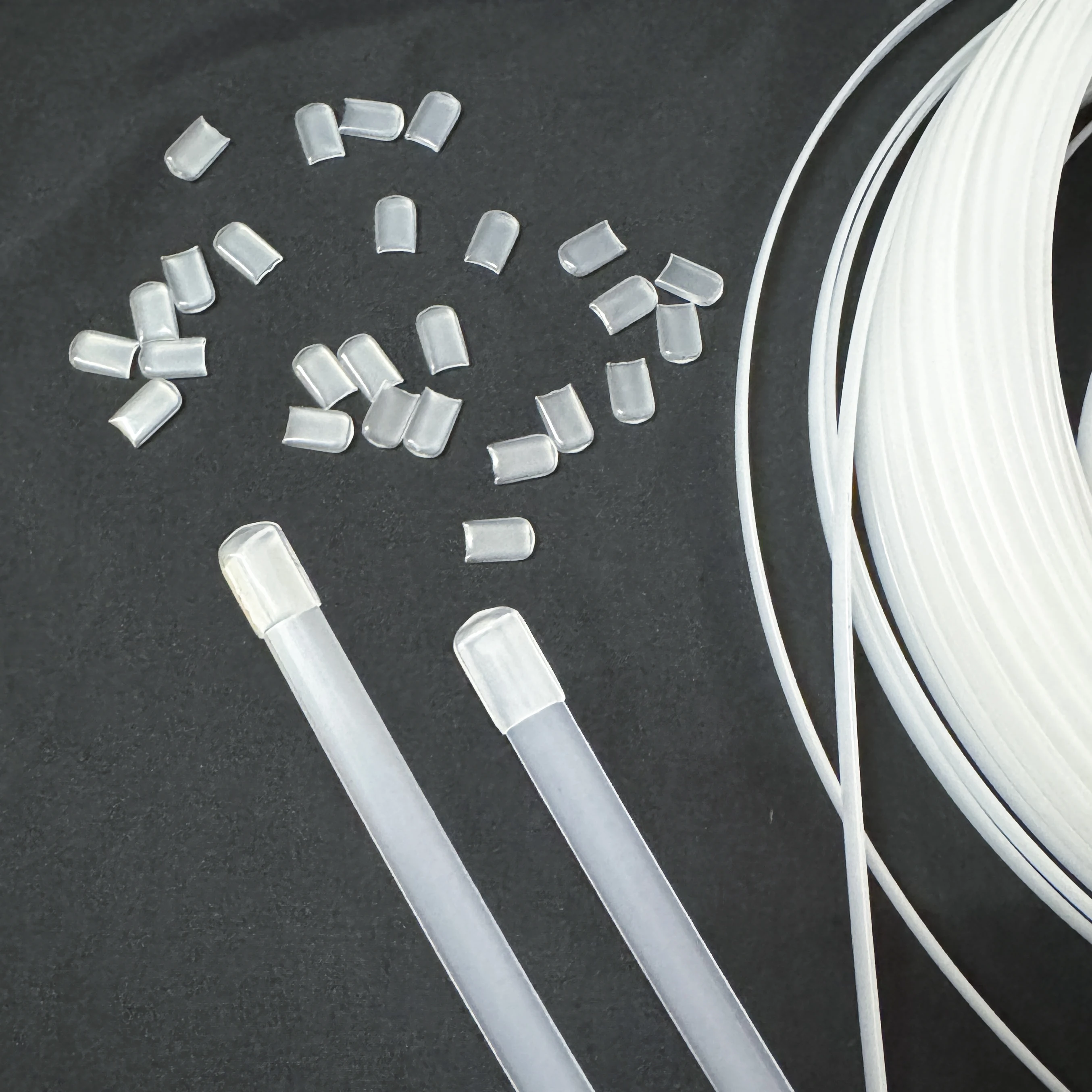 5-10mm Plastic Boning and End Caps Plastic Boning Ends For Rigilene Polyester Sew Through Corset