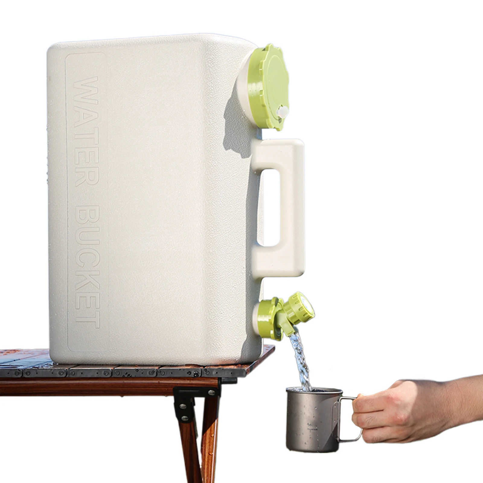 20L Water Storage Container Leak-Proof Water Dispenser Carrier Large Capacity Water Container Jug for Vehicle Car Camping