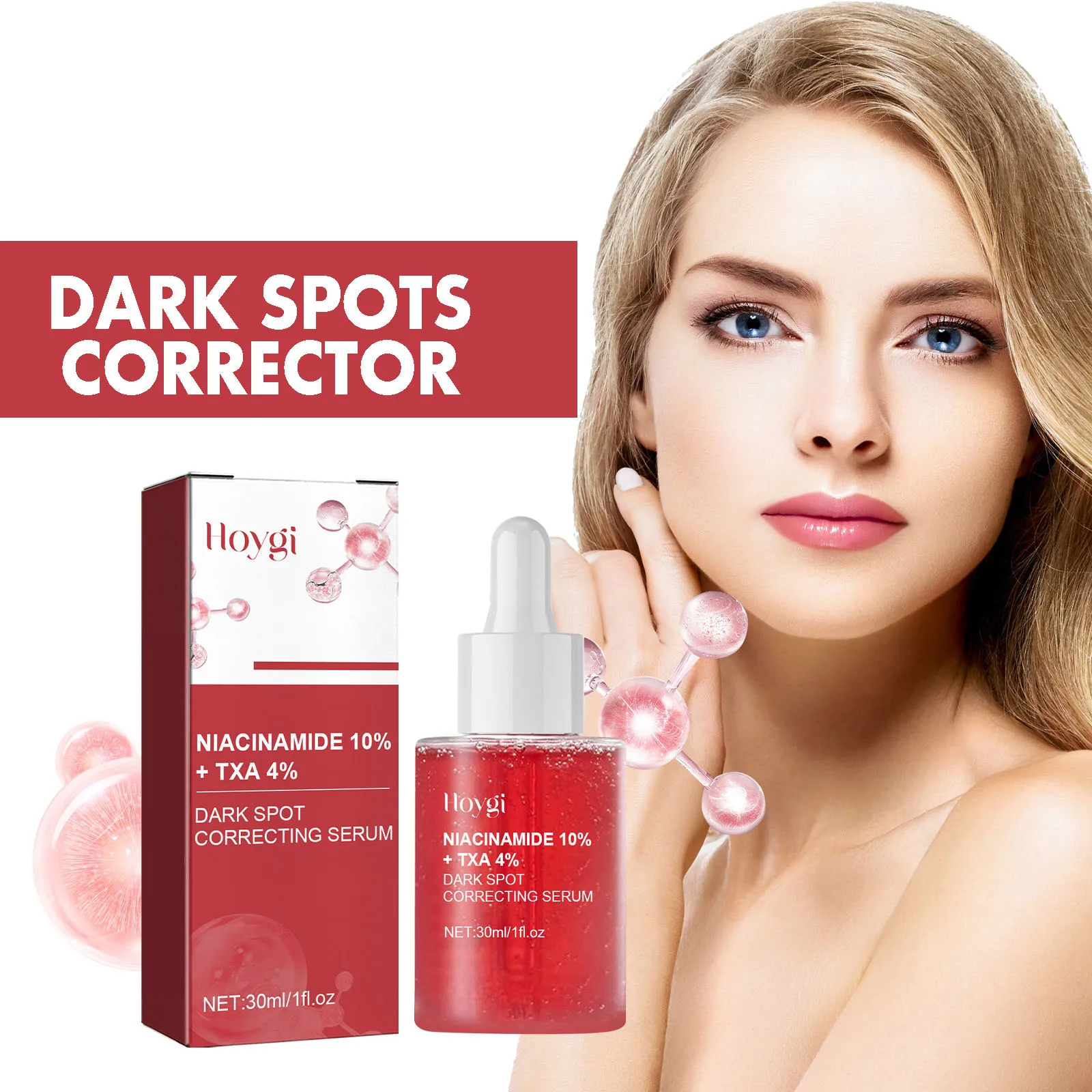 Niacinamide Serum Melanin Removal Fade Melasma Dark Spots Corrector Shrink Pores Hyaluronic Acid Moisturizing Korea Skin Care 3
