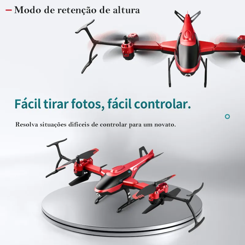 4D RC 미니 드론 V10, 4k 전문 HD 카메라, 와이파이 Fpv 드론, 카메라 포함, 1080P HD, RC 헬리콥터, 쿼드콥터 드론 장난감, 신제품