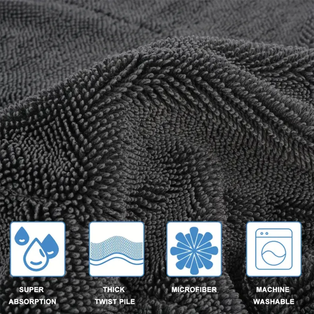 Car Wash Towel Microfiber Cleaning Drying Towel 40*60/40cm 600GSM 600GSM