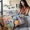 sweet Princess Pillow Covers Cartoon Sofa Decorative Home Double-sided Printing Short Plush Cute Cushion Cover 3