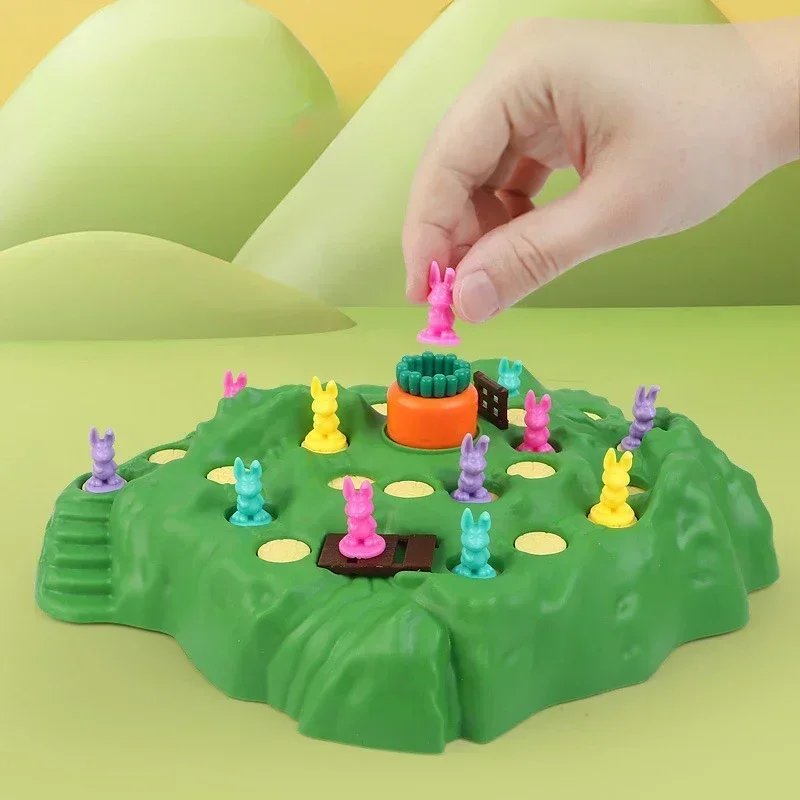 Carrot Rabbit Trap board game Defend Challenge Parent-Child Family Party Interactive Educational Puzzle Toy Gift