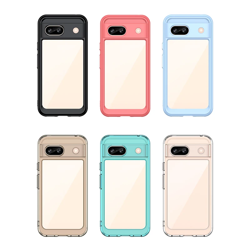 Clear Hard Translucent Shockproof Phone Bumper Case