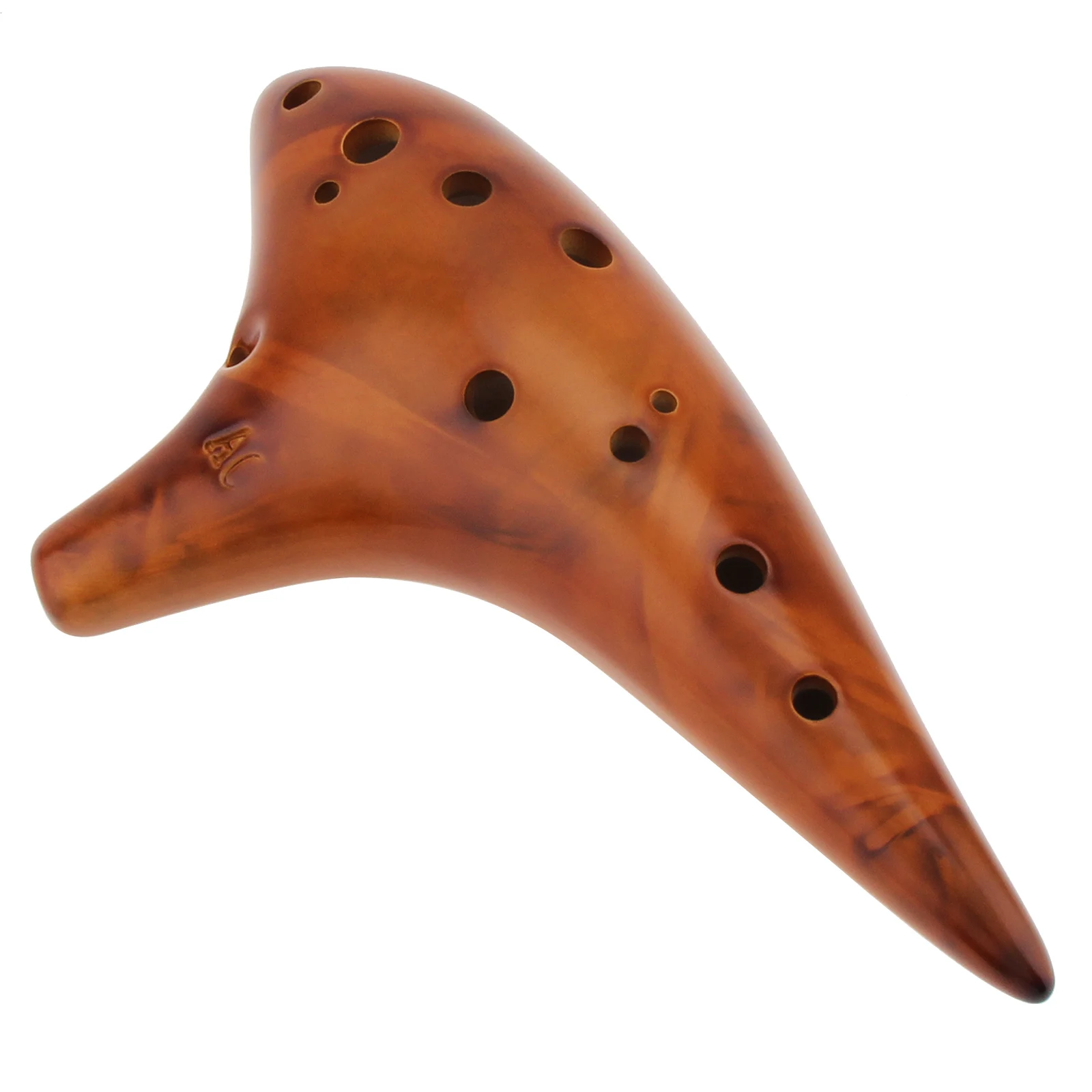 12 Holes Alto ToneC Ceramic Ocarina for Adults / Beginners / Children with Song Book Neck Cord Carry Bag,Good Musical Instrument
