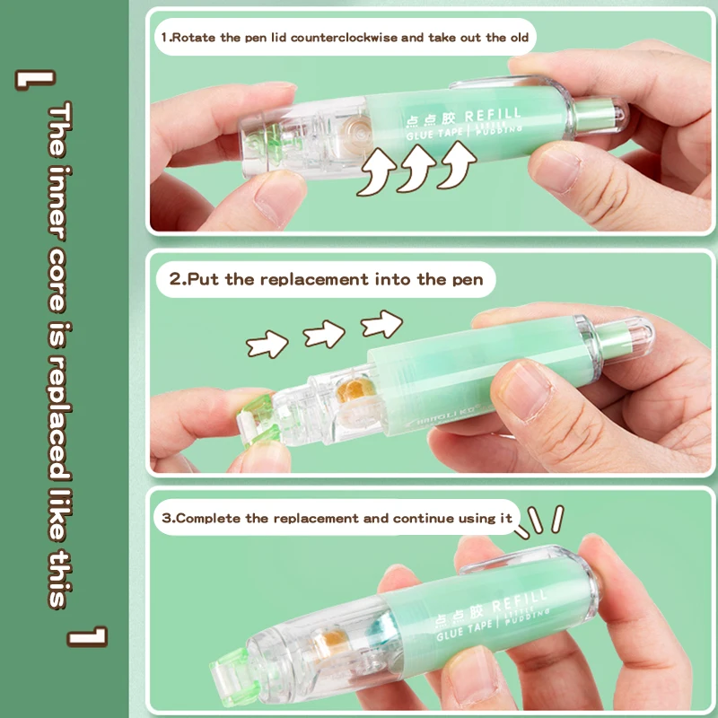 Double Sided Adhesive Tape Correction Tape Correction Belt Correction Strap Correction Glue Dot Glue Pen Correction Fluid 5M Press Spot Glue Pen Correction Tape Double-sided Adhesive