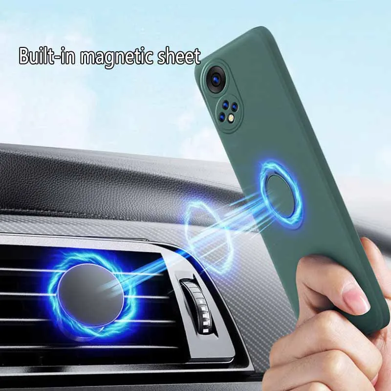 Premium Silicone Magnetic Kickstand Case