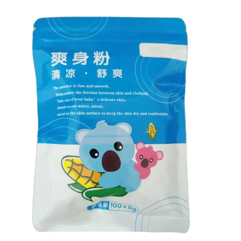 Corn Talcum powder refreshing and soothing Antiperspirant and antipruritic, dry dehumidifying For Young Children Adult 100g/bag shanlian lake pen color palette for children s art students oil painting plate water powder pigment plate plum blossom traditi