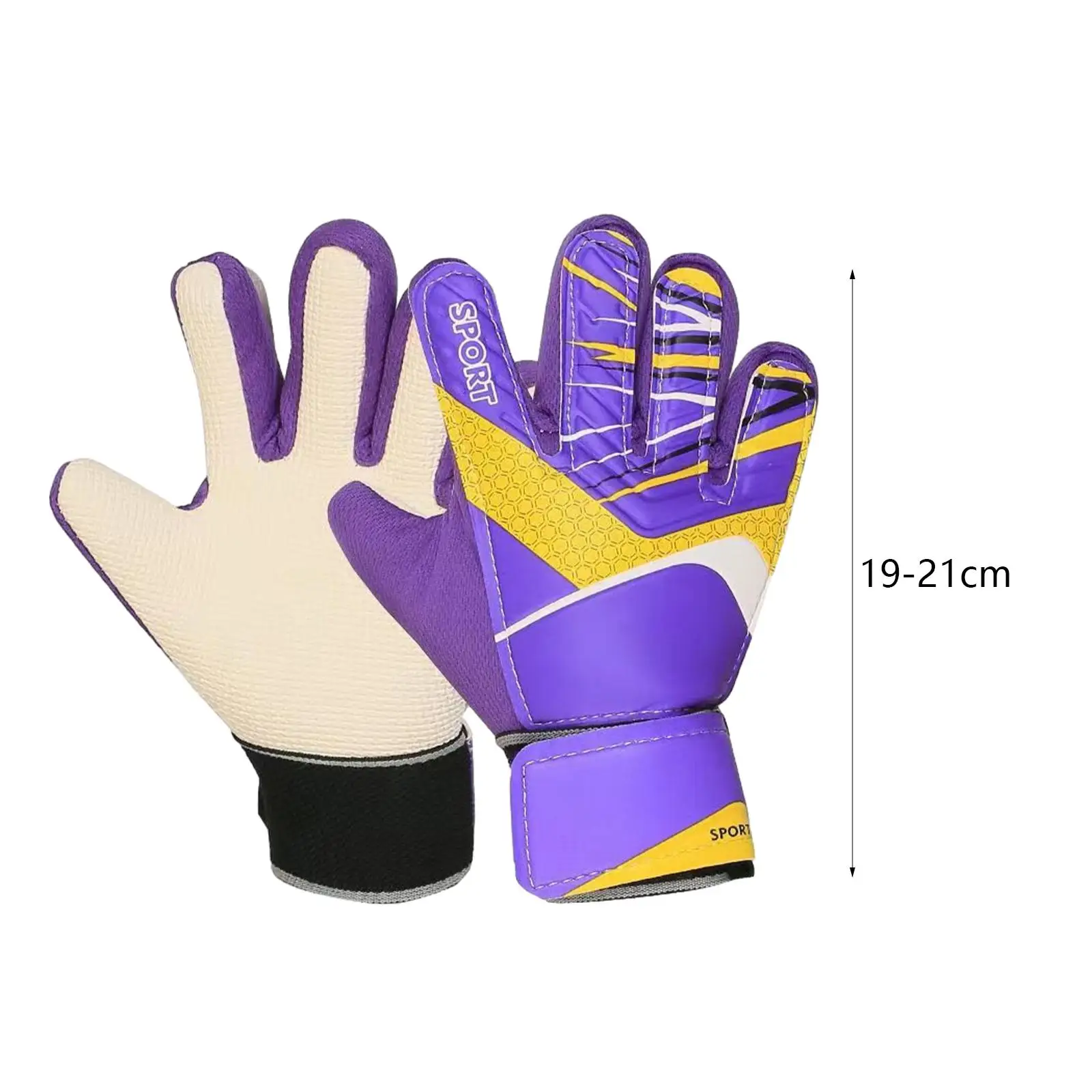 Adult Soccer Goalkeeper Gloves Practical Portable Protective Trendy Men Women Sports Supplies Durable Gift Nonslip for Beginner